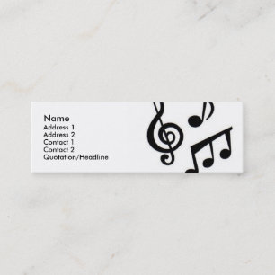 Tarjeta de presentación musical