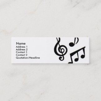 Tarjeta de presentación musical