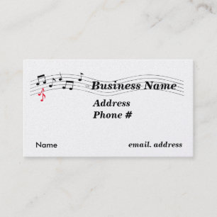 Tarjeta de presentación musical