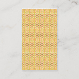 Tarjeta De Presentación Naranja vibrante y fondo de círculo amarillo