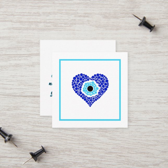 Tarjeta De Presentación Nazar Heart Gracias (Anverso/Reverso In Situ)