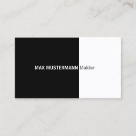 Tarjeta de presentación negra profesional