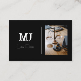 Tarjeta de presentación negra simple