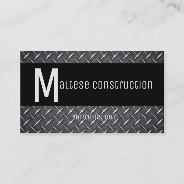 Tarjeta de presentación negra y Metalizado 3 (Anverso)