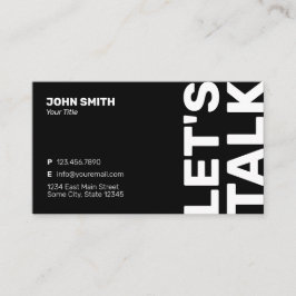 Tarjeta De Presentación Negrita profesional Minimalista moderna