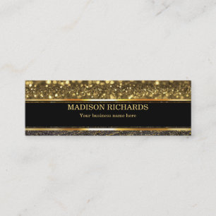Tarjeta De Presentación Negro y oro