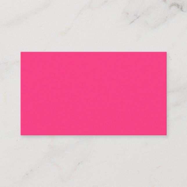 Tarjeta de presentación Neon Pink (Anverso)