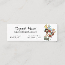 Tarjeta De Presentación Niños pequeños de la época jugando con camiones de