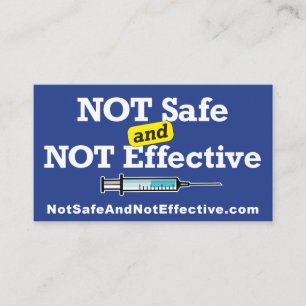 Tarjeta de presentación no segura y no efectiva