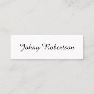 Tarjeta De Presentación Nombre de escritura a mano elegante profesional mo