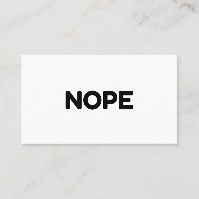 TARJETA DE PRESENTACIÓN NOPE (Anverso)