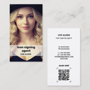 Tarjeta De Presentación Notario fotográfico QR Insta