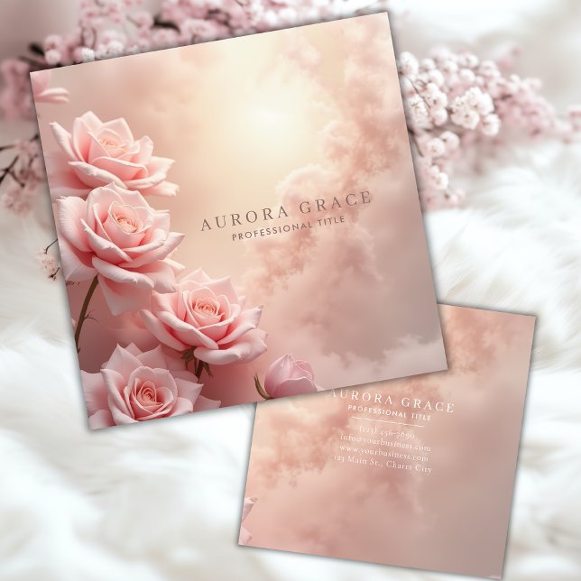 Tarjeta De Presentación Nube de Rosas en crecimiento (Subido por el creador)