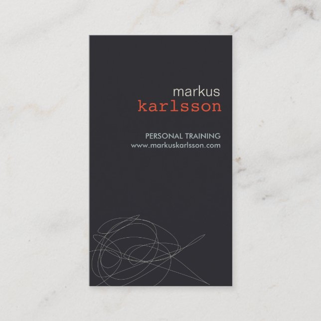 Tarjeta de presentación número 2 del DISEÑADOR (Anverso)