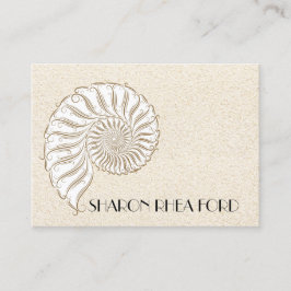 Tarjeta De Presentación Números de contacto de shell elegantes / negocio