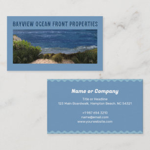 Tarjeta de presentación Ocean Front Properties