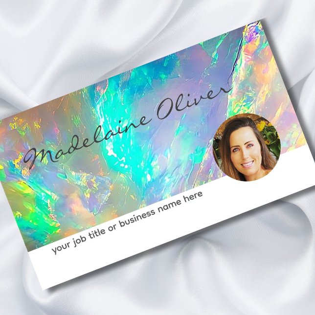 Tarjeta de presentación Opal Color Azul Fotos (Subido por el creador)