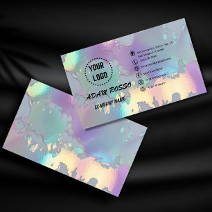 tarjeta de presentación opústica holográfica