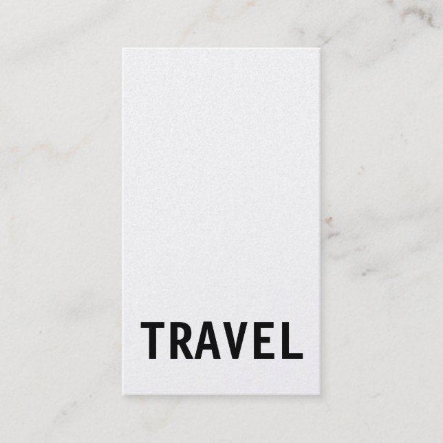 Tarjeta de presentación original de agente de viaj (Anverso)