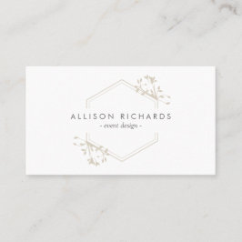 Tarjeta de presentación Ornate Elegant Vine and Le