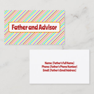 Tarjeta De Presentación Padre de la novia