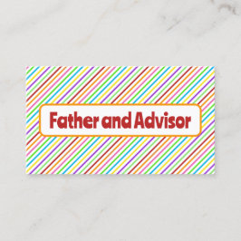 Tarjeta De Presentación Padre de la novia