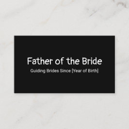 Tarjeta De Presentación Padre de la novia