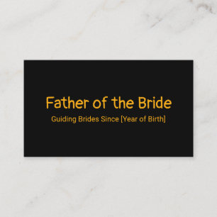 Tarjeta De Presentación Padre de la novia