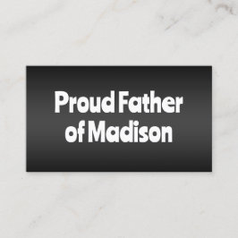 Tarjeta De Presentación Padre del Boda de la novia