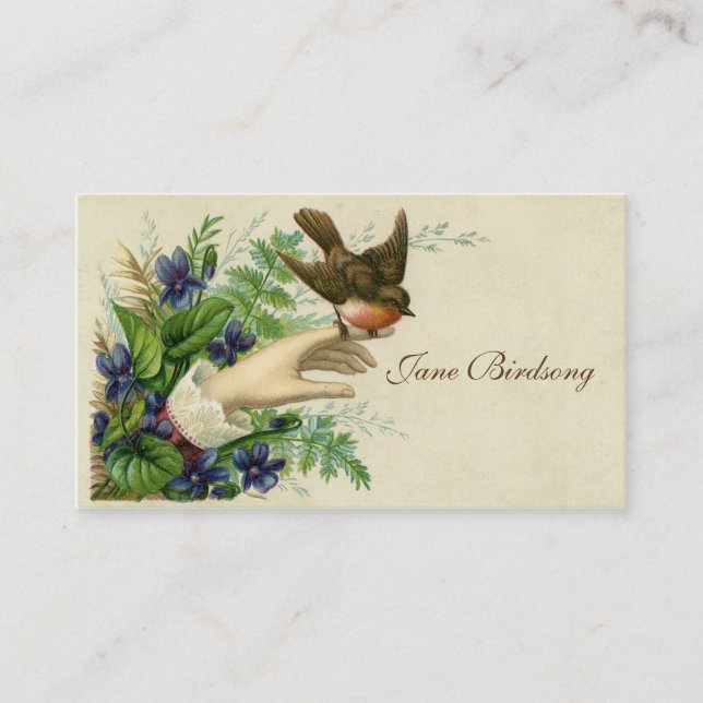Tarjeta De Presentación Pájaro del Victorian a disposición visita la (Anverso)