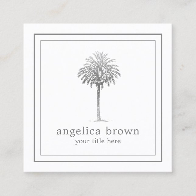 Tarjeta de presentación Palm Tree (Anverso)