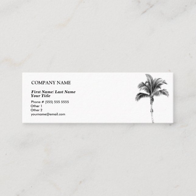 Tarjeta de presentación Palm Tree (Anverso)