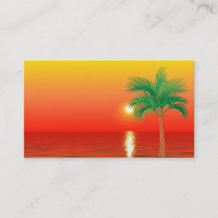 Tarjeta de presentación Palm Tree