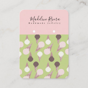 Tarjeta De Presentación Pantalla De Cono De Crema De Hielo