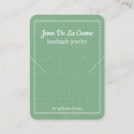 Tarjeta De Presentación Pantalla de joyas verdes de la Casa de la Moneda d