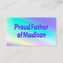 Tarjeta De Presentación Papá de la novia