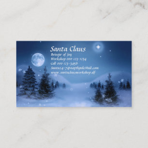 Tarjeta De Presentación Papá Noel