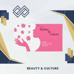 Tarjeta De Presentación Papel elegante de línea de Moda premium