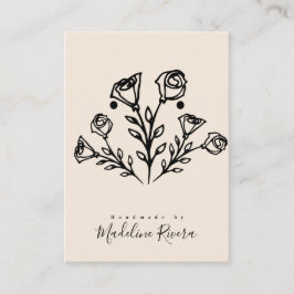 Tarjeta de presentación para aretes artesanos de r