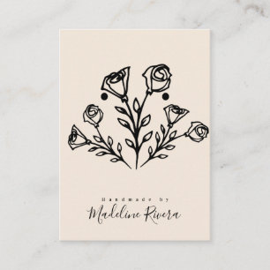 Tarjeta de presentación para aretes artesanos de r