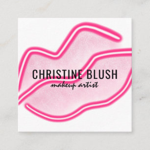 Tarjeta de presentación para artistas de los labio