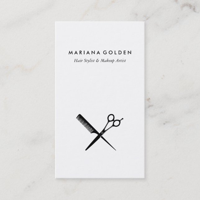 Tarjeta de presentación para artistas de maquillaj (Anverso)