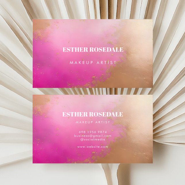 Tarjeta de presentación para artistas de maquillaj (Subido por el creador)