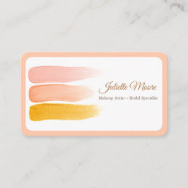 Tarjeta de presentación para artistas de maquillaj