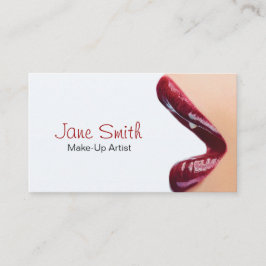 Tarjeta de presentación para artistas de maquillaj