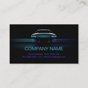 Tarjeta de presentación para automóvil de gradient