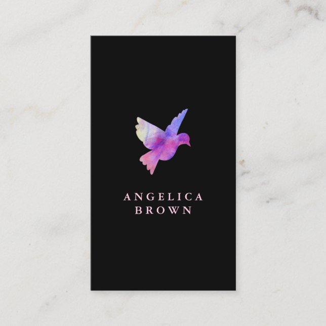 Tarjeta de presentación para aves acuáticas (Anverso)