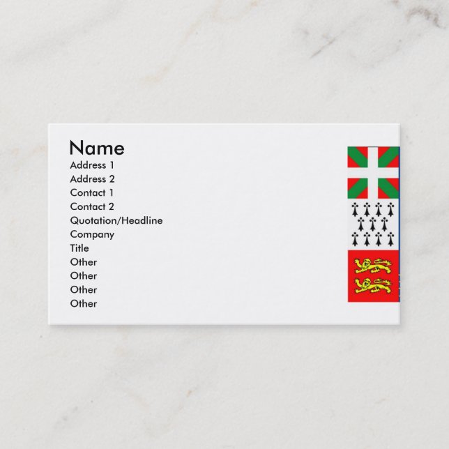 Tarjeta de presentación para barcos amarillos (Anverso)