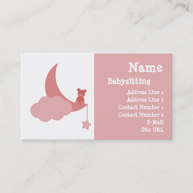 Tarjeta de presentación para bebés (Anverso)