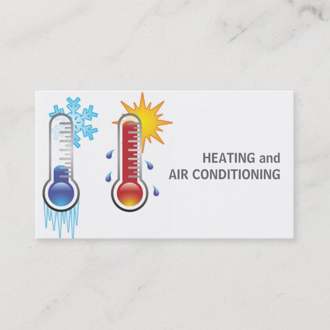 Tarjeta de presentación para calefacción y aire ac (Anverso)